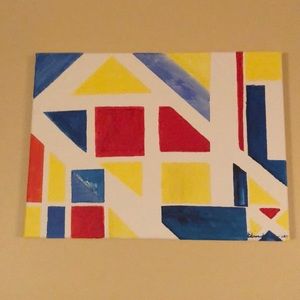 Painting, abstract art, Christmas gift
